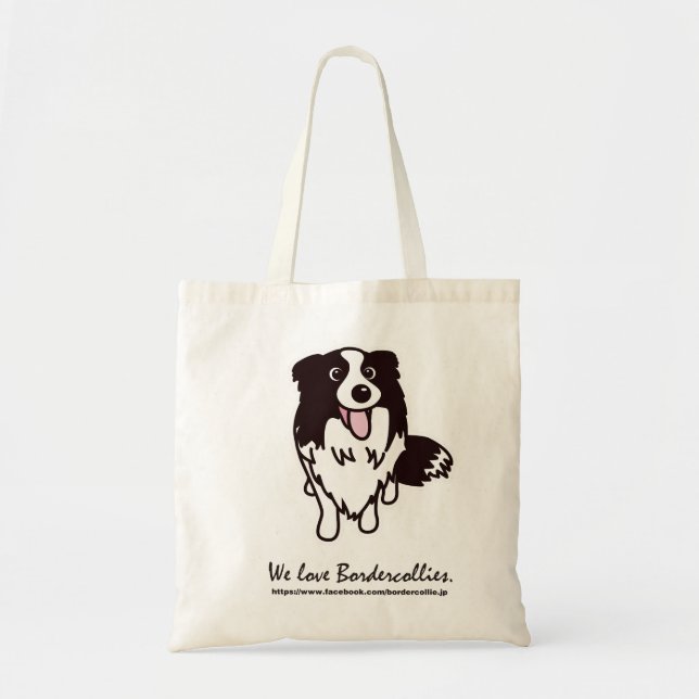 Bolso De Tela Facebookコミュニティ「ボーダーコリー大好き」お散歩バッグ (Frente)