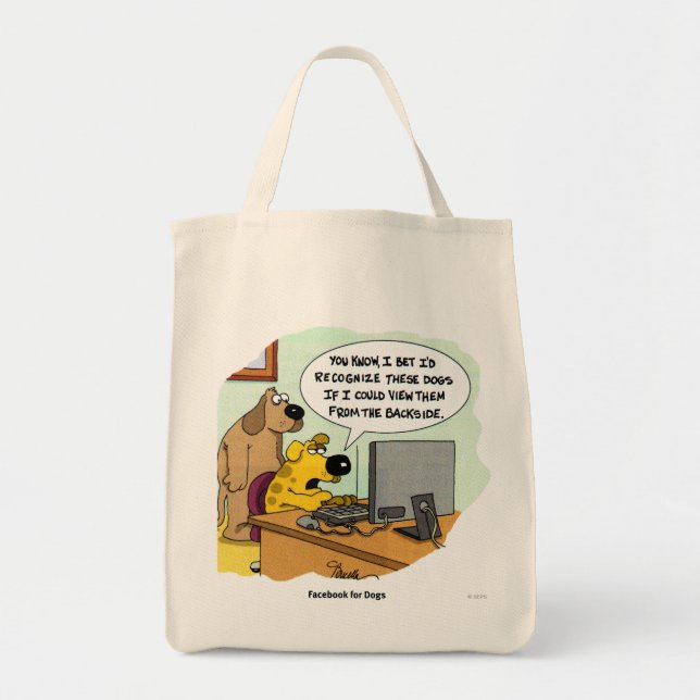 Bolso De Tela Facebook para los perros (Frente)