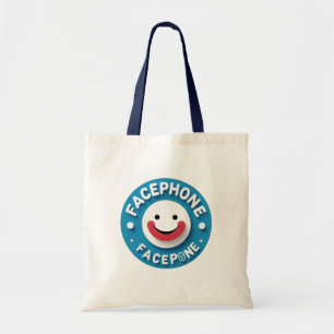 Bolso De Tela Facephone Smiley Tote Bag