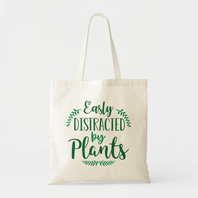Bolso De Tela Fácilmente Distrado Por Las Plantas (Frente)