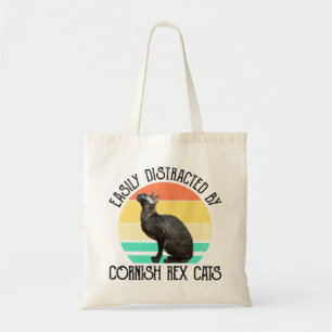 Bolso De Tela Fácilmente Distraído Por Gatos Cornish Rex