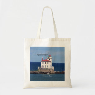 Bolso De Tela Fairport Harbor West Breakwater Light tothbag