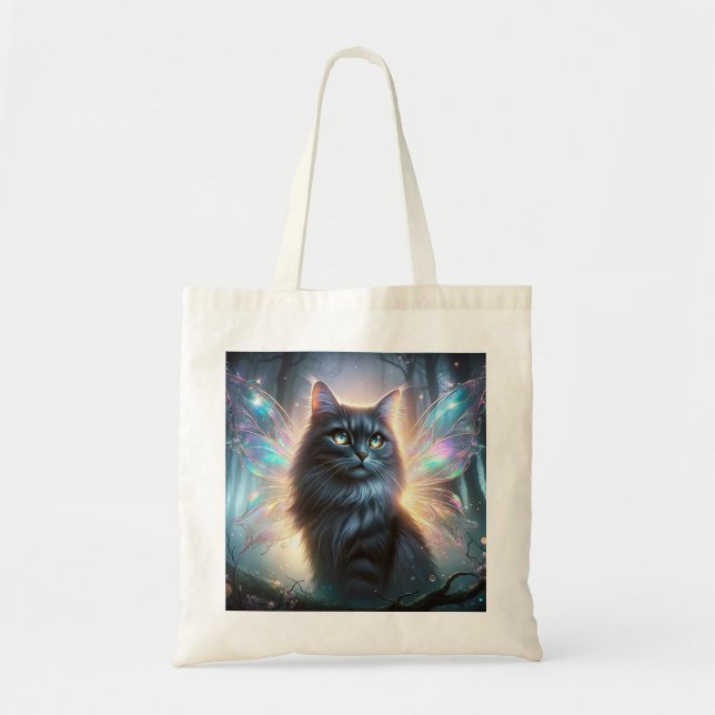 Bolso De Tela Fairy Cat Inspired by Celtic Folklore Cat-sìth (Frente)