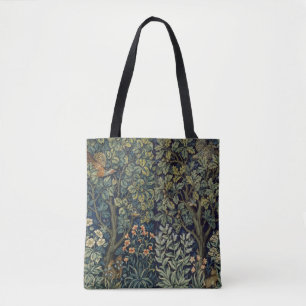 Bolso De Tela Faisán pájaro árbol bosque William Morris