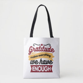 Bolso De Tela Faith and Gratitude Artwork – Uplifting Christian 