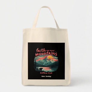 Bolso De Tela Faith Can Move Mountains Matthew 17:20 Biblia Vers