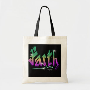 Bolso De Tela Faith Neon Urban Street Art