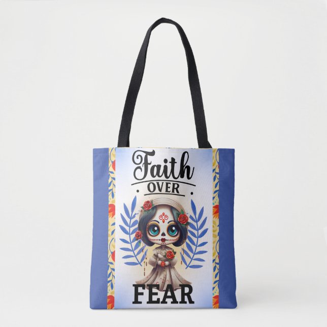 Bolso De Tela Faith Sugar Skull (Anverso)