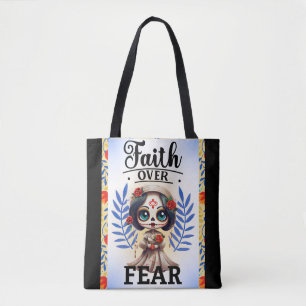 Bolso De Tela Faith Sugar Skull