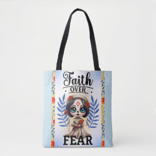 Bolso De Tela Faith Sugar Skull