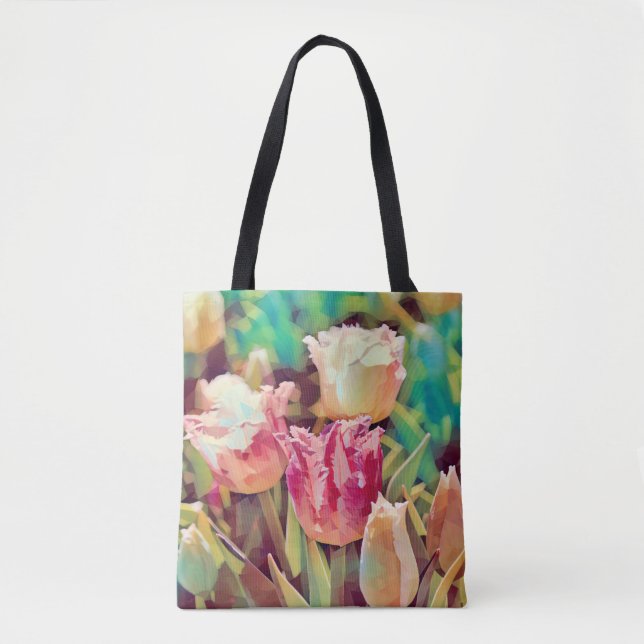 Bolso De Tela Faith Tulip Flower Art Tote (Anverso)