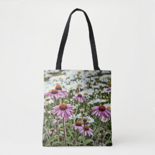 Bolso De Tela Faith Wildflower Tote con la escritura
