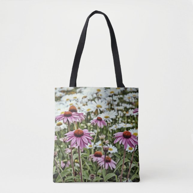 Bolso De Tela Faith Wildflower Tote con la escritura (Anverso)
