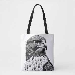 Bolso De Tela Falcon Bird Naturaleza salvaje Arte de Ilustracion