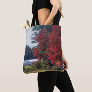 Bolso De Tela Fall Foliage Pintando el arte de la naturaleza