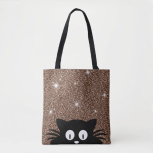 Bolso De Tela Falsa textura del reflejo del purpurina del oro