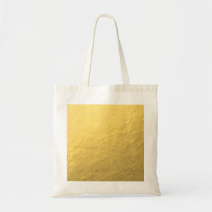 Bolso De Tela Falso efecto del Relieve metalizado dorado impreso
