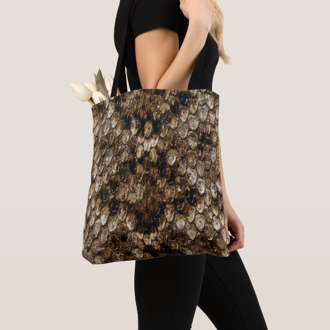 Bolso De Tela Falso piel de serpiente de la serpiente de (Detalle)