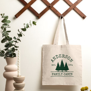 Bolso De Tela Familia Cabina Nombre Árboles Forestales