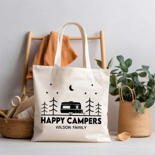 Bolso De Tela Familia Campers Happy Nombre Adventure Camp Life