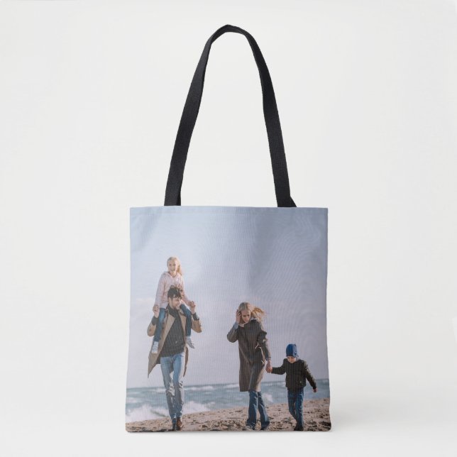 Bolso De Tela Familia de amigos de fotografía personalizada Play (Anverso)