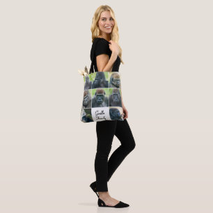 Bolso De Tela Familia de Gorilas