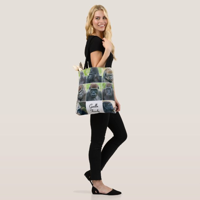 Bolso De Tela Familia de Gorilas (Puesto)