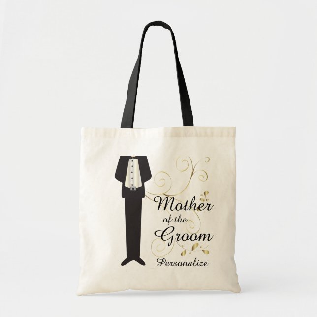 Bolso De Tela Familia de la fiesta de la boda de los hijos (Frente)