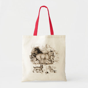 Bolso De Tela Familia de Linces Rojos