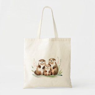 Bolso De Tela Familia De Mantequilla Adorable Con Flores