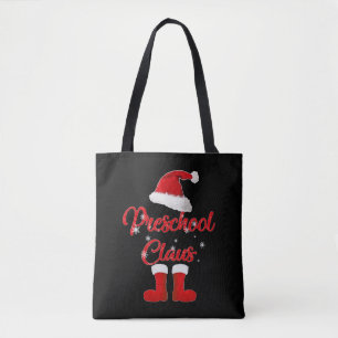 Bolso De Tela familia de navidades de claus de preescolar