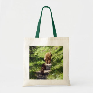 Bolso De Tela Familia de osos pardos