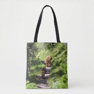 Bolso De Tela Familia de osos pardos