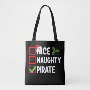 Bolso De Tela Familia de piratas agradables y traviesos lista de