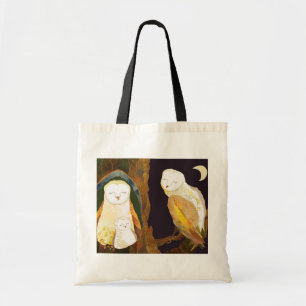 Bolso De Tela Familia del búho del arbolado