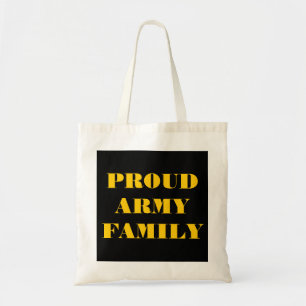 Bolso De Tela Familia del ejército orgulloso
