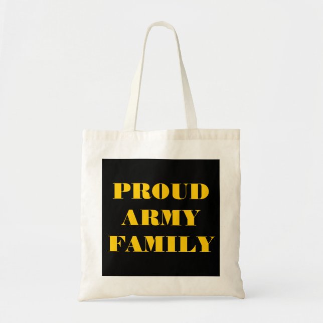 Bolso De Tela Familia del ejército orgulloso (Frente)