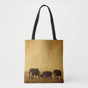 Bolso De Tela Familia del elefante