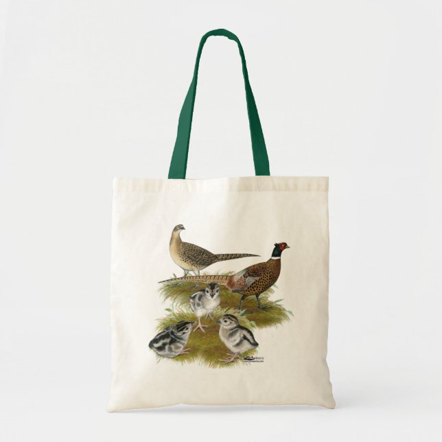 Bolso De Tela Familia del faisán de Ringneck (Frente)