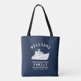 Bolso De Tela Familia divertida Reunión vacaciones verano crucer