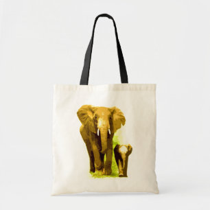 Bolso De Tela Familia Elefante Pop Art Baby Baby