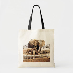 Bolso De Tela Familia Elefante Pop Art Baby Baby