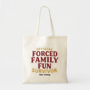 Bolso De Tela Familia forzada sobreviviente de diversión, conmoc