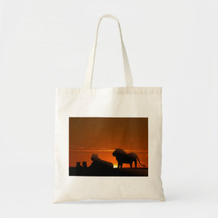 Bolso De Tela familia león