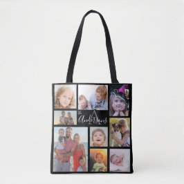 Bolso De Tela Familia Monograma Ocho Foto Personalizada