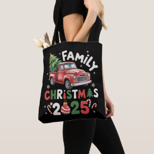 Bolso De Tela Familia Navidad 2025 Equipo Grupo Familiar Combina