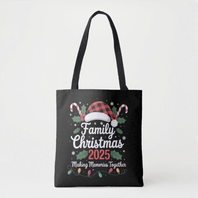 Bolso De Tela Familia Navidades 2025 Crew Group Matching Family (Anverso)