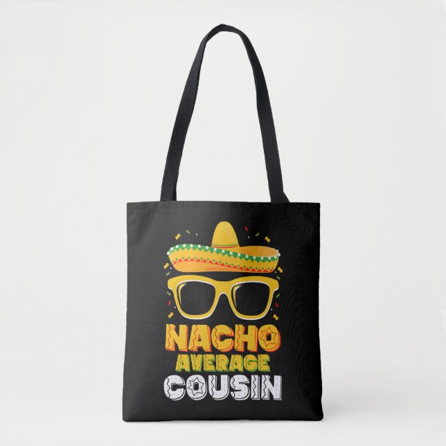 Bolso De Tela Familia primo promedio Nacho Cinco De Mayo (Anverso)