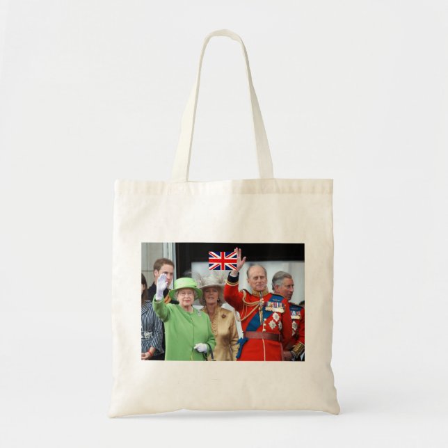 Bolso De Tela Familia Real Británica (Frente)
