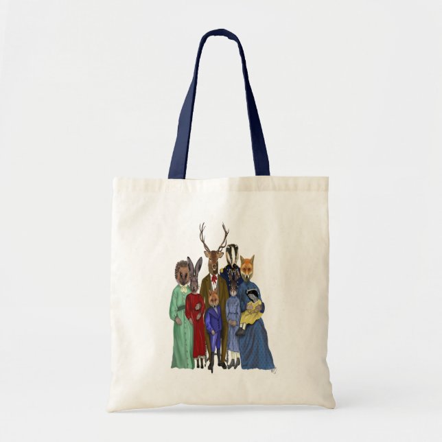 Bolso De Tela Familia Woodland (Frente)